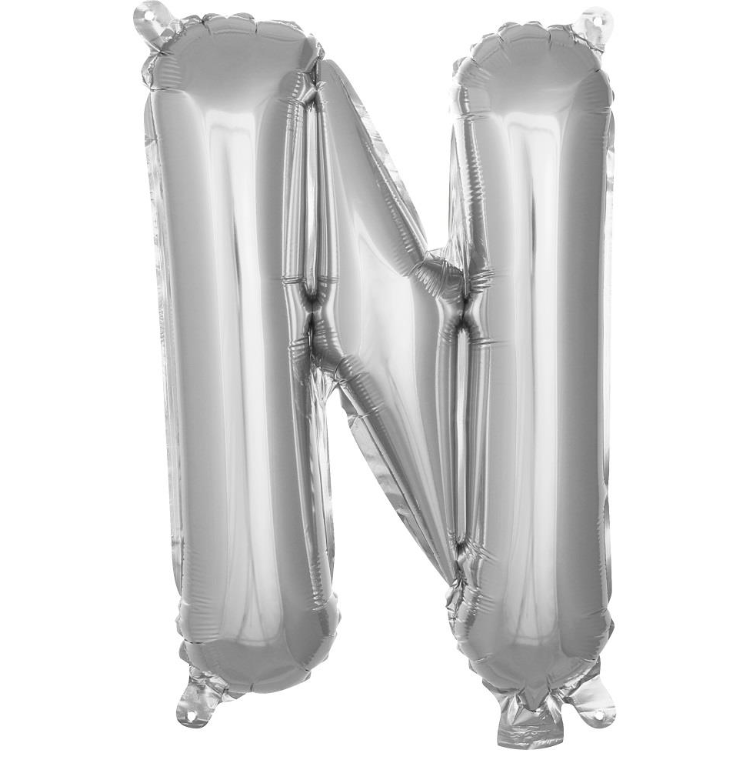 Folyo Balon Gümüş N 16 İnç 36 Cm